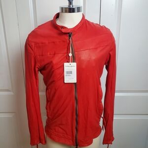 NWT - Christian Peau Baby Lamb Leather Jacket - Retails for $1,345